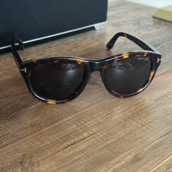 Tom Ford Accessories - Tom Ford Benedict Tortoiseshell Round Sunglasses Brown Polarized Lenses